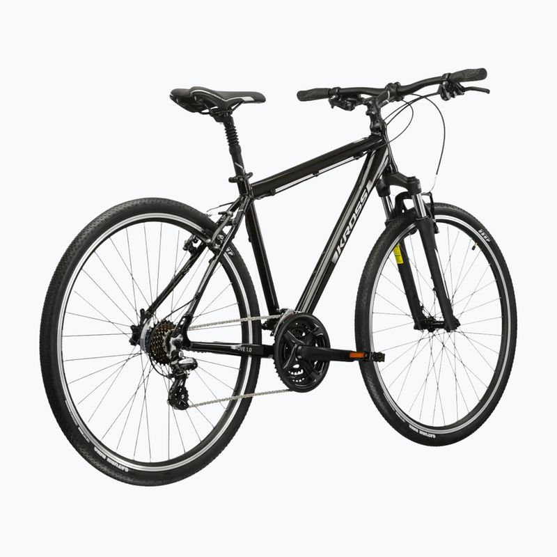 Mestský bicykel pánsky KROSS Move 1.0 black/silver/gloss 3