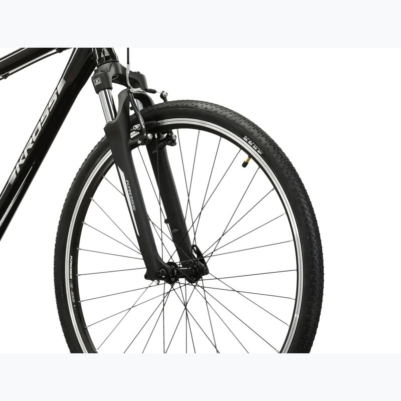 Mestský bicykel pánsky KROSS Move 1.0 black/silver/gloss 5