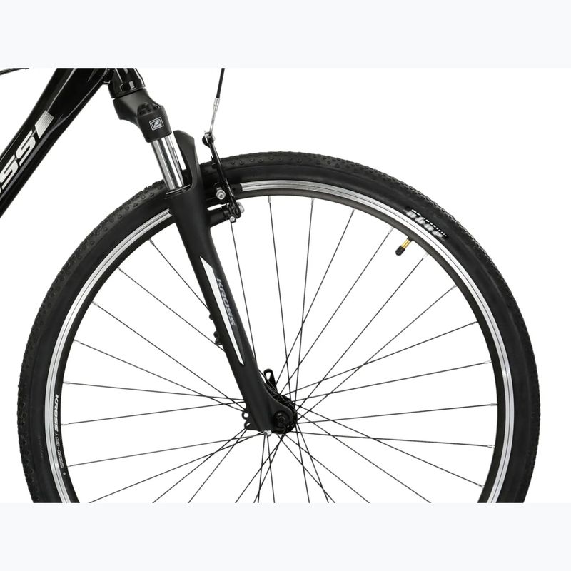 Mestský bicykel pánsky KROSS Move 1.0 black/silver/gloss 6