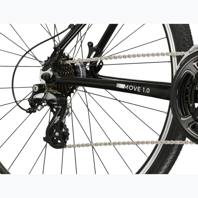 Mestský bicykel pánsky KROSS Move 1.0 black/silver/gloss 7