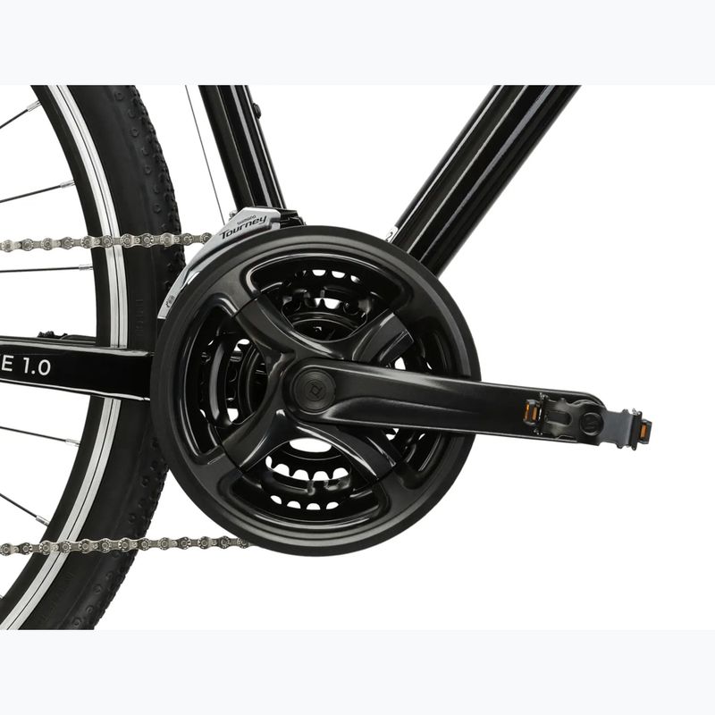 Mestský bicykel pánsky KROSS Move 1.0 black/silver/gloss 9