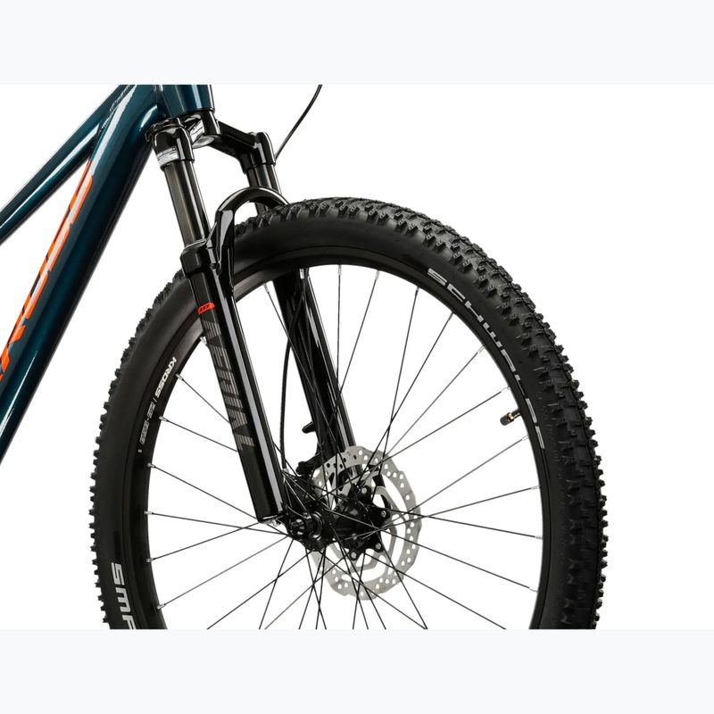 Juniorský bicykel KROSS Level Jr 5.0 turquoise/orange/gloss 5