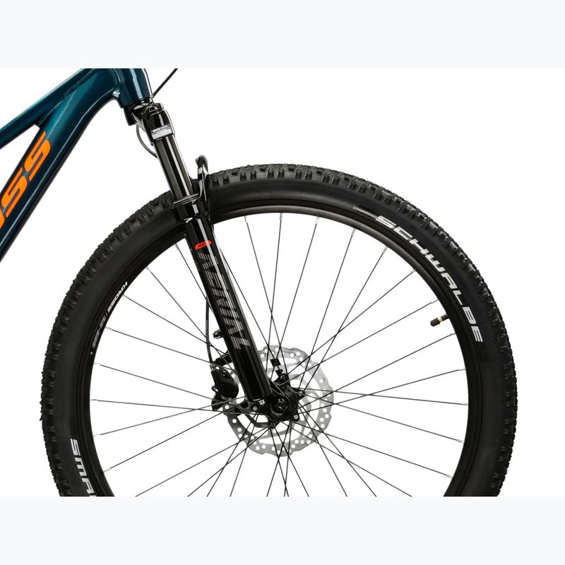Juniorský bicykel KROSS Level Jr 5.0 turquoise/orange/gloss 6