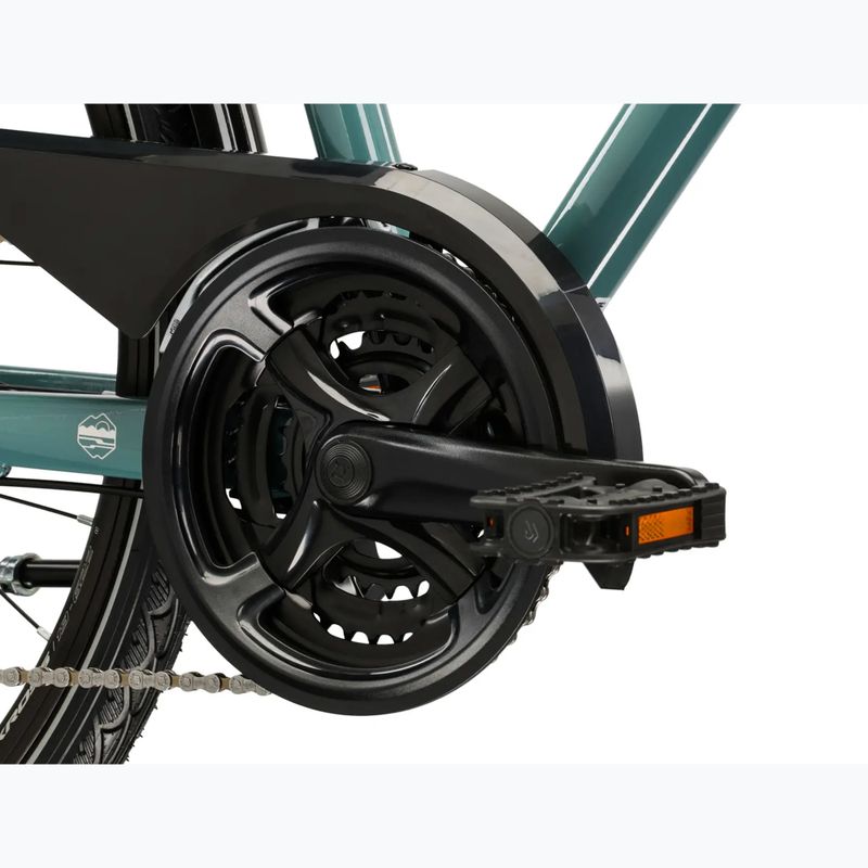 Pánsky trekingový bicykel KROSS Trans 3.0 green/silver/gloss 9