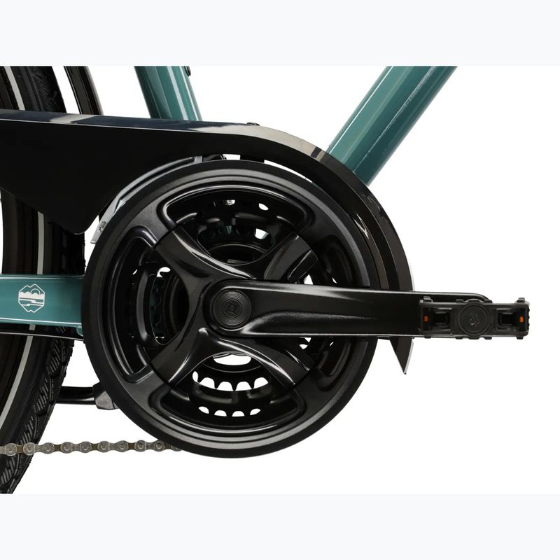 Pánsky trekingový bicykel KROSS Trans 3.0 green/silver/gloss 10