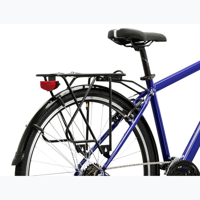 Pánsky trekingový bicykel KROSS Trans 1.0 navy blue/silver/gloss 10