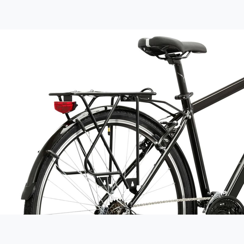 Pánsky trekingový bicykel KROSS Trans 1.0 black/silver/gloss 10