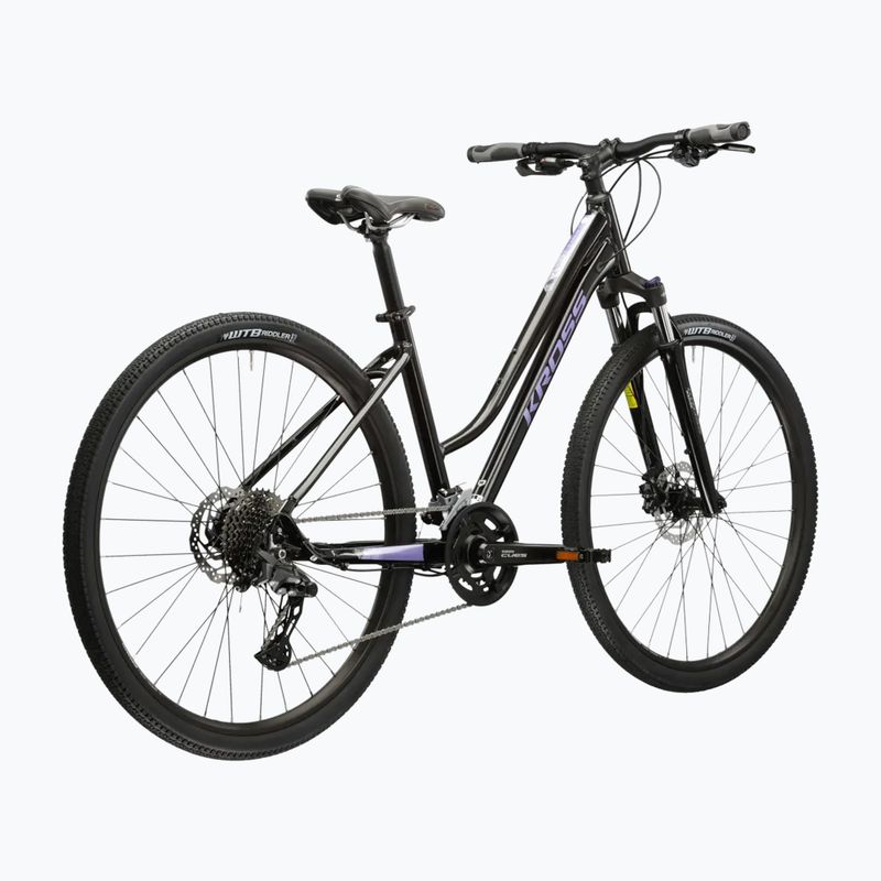 Dámsky crossový bicykel KROSS Evado 7.0 In black/purple/gloss 3