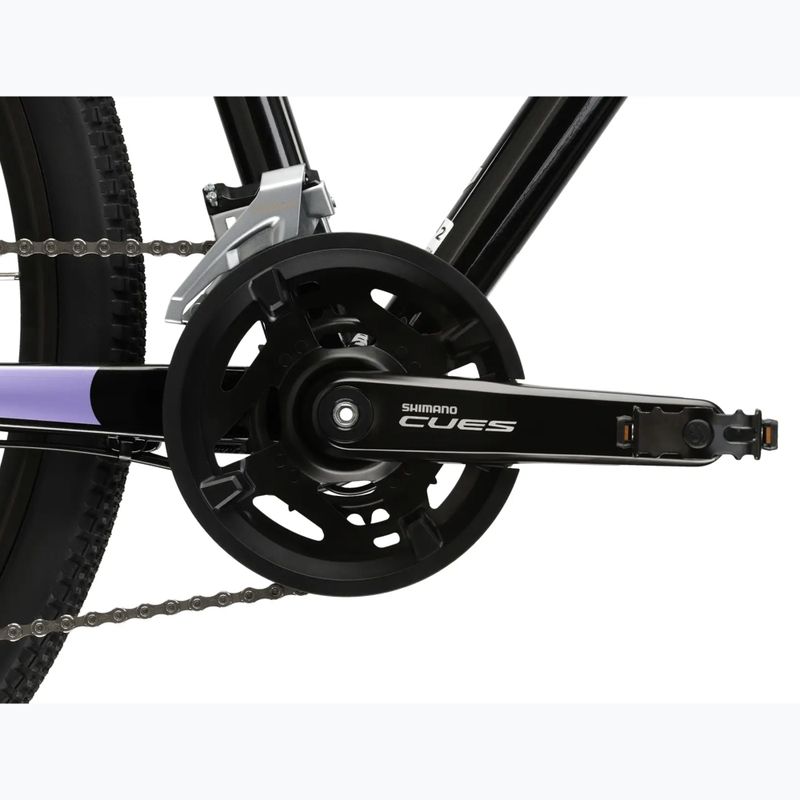 Dámsky crossový bicykel KROSS Evado 7.0 In black/purple/gloss 10