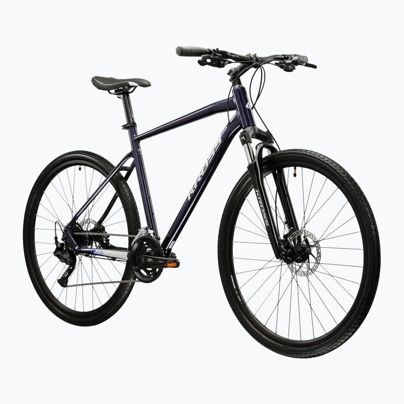 Krosový bicykel KROSS Evado 5.0 navy/silver/gloss 2