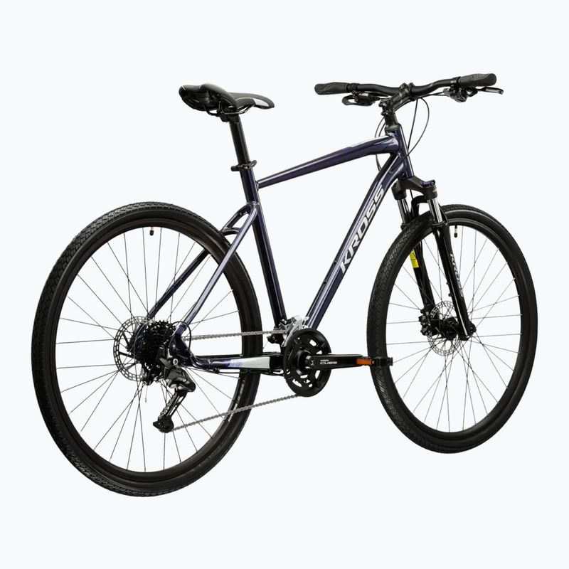 Krosový bicykel KROSS Evado 5.0 navy/silver/gloss 3
