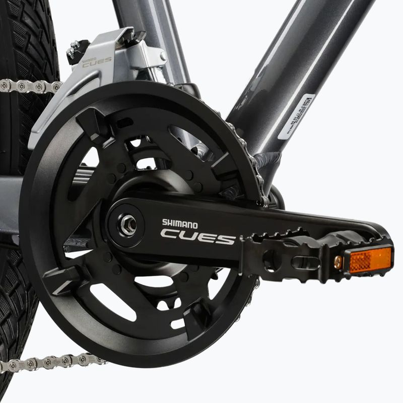 Dámsky crossový bicykel KROSS Evado 5.0 In grey/blue/gloss 9