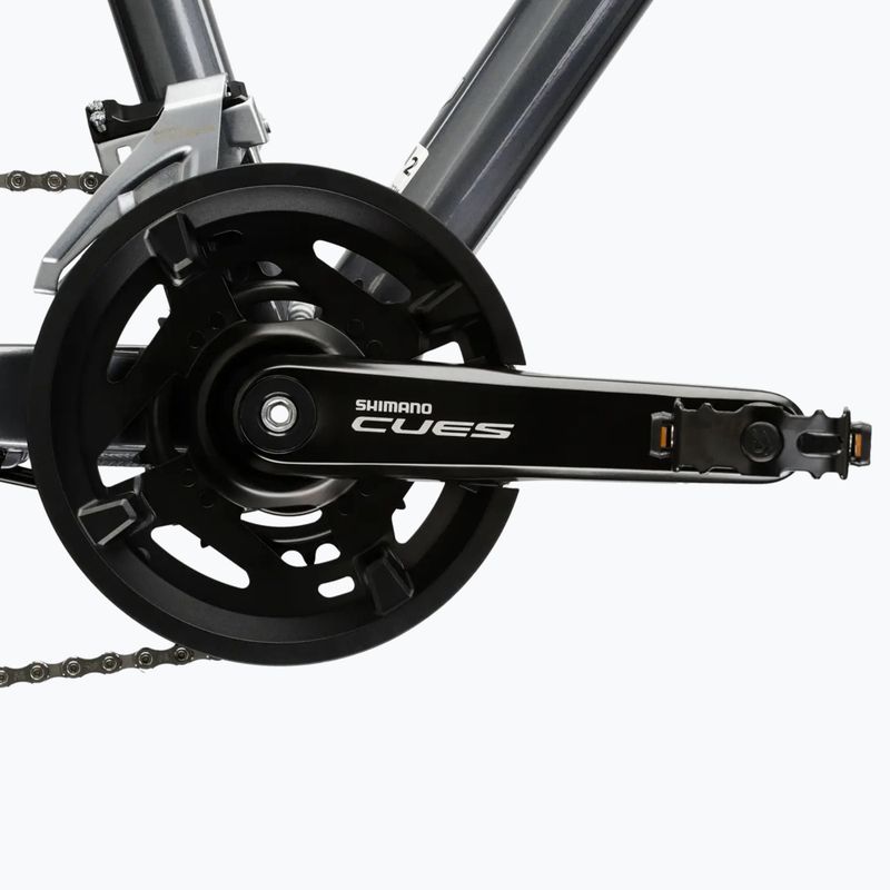 Dámsky crossový bicykel KROSS Evado 5.0 In grey/blue/gloss 10