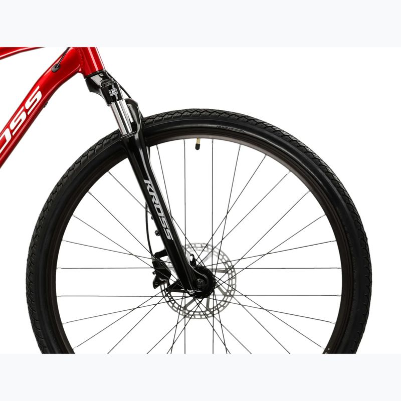 Krosový bicykel KROSS Evado 4.0 burgundy/white 6