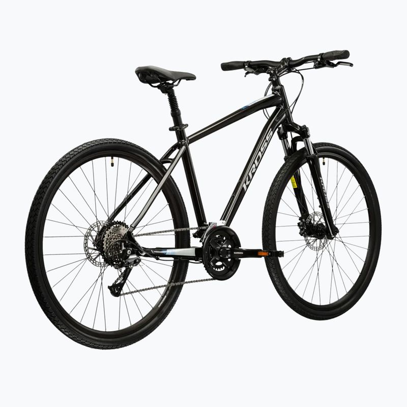 Krosový bicykel KROSS Evado 4.0 black/silver 3