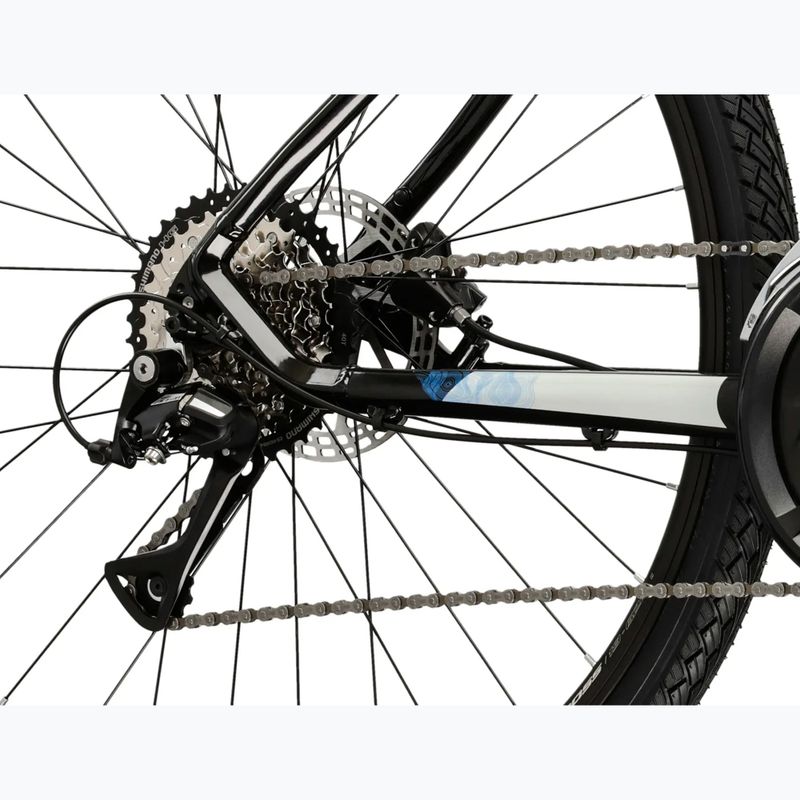 Krosový bicykel KROSS Evado 4.0 black/silver 8