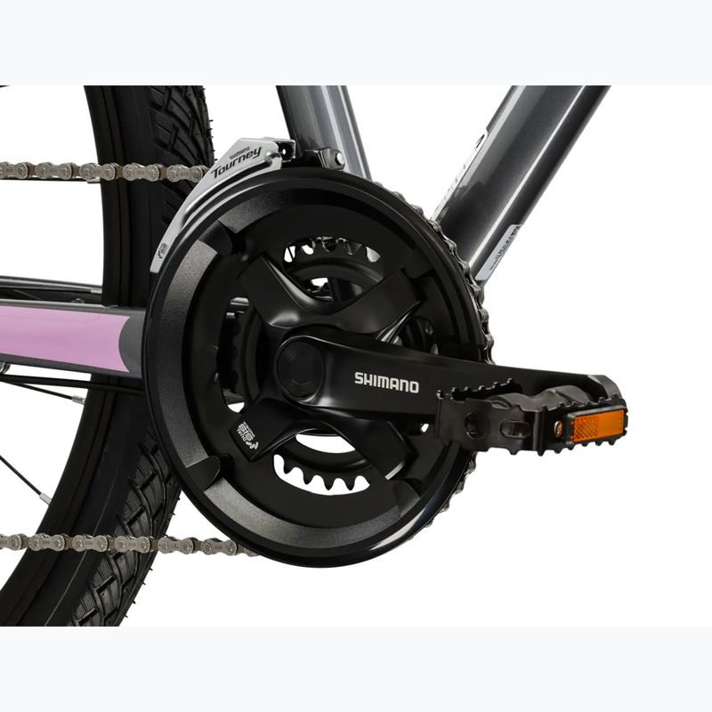 Dámsky crossový bicykel KROSS Evado 4.0 In grey/pink/gloss 9