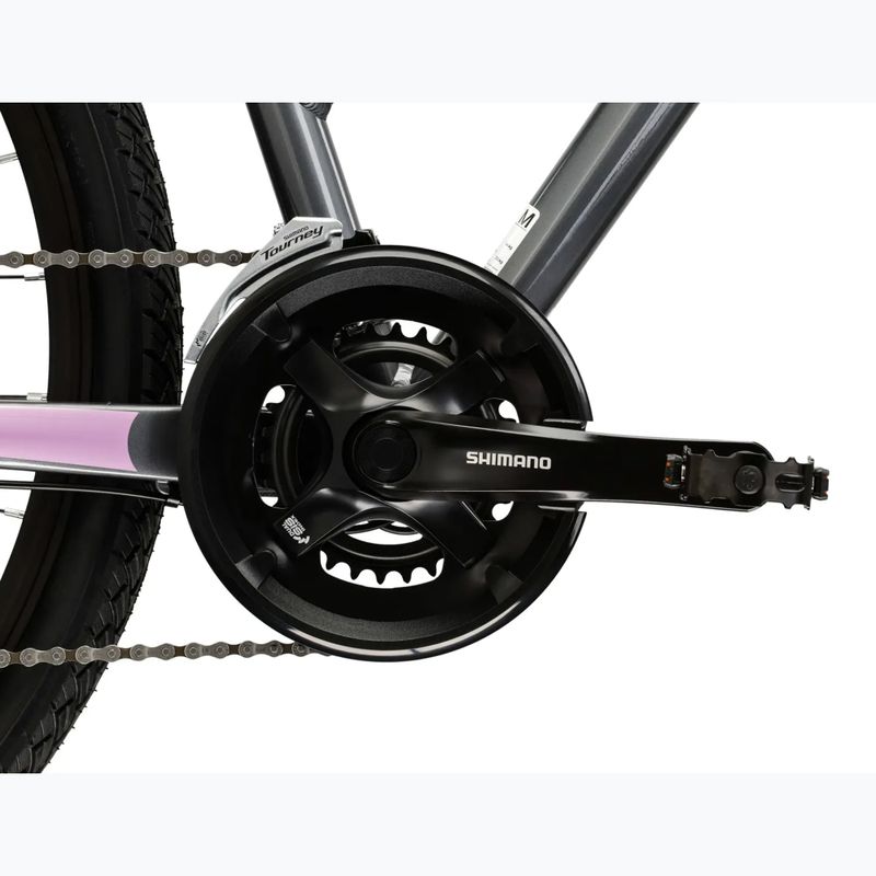 Dámsky crossový bicykel KROSS Evado 4.0 In grey/pink/gloss 10