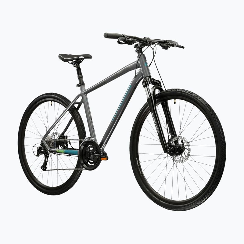 Krosový bicykel KROSS Evado 3.0 grey/teal/gloss 2