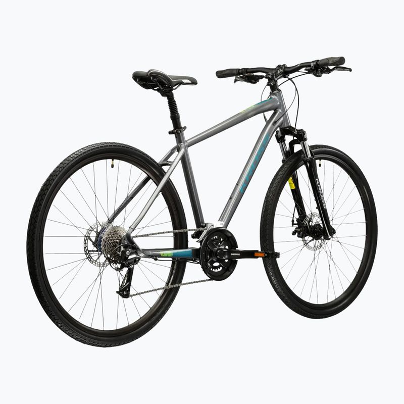 Krosový bicykel KROSS Evado 3.0 grey/teal/gloss 3
