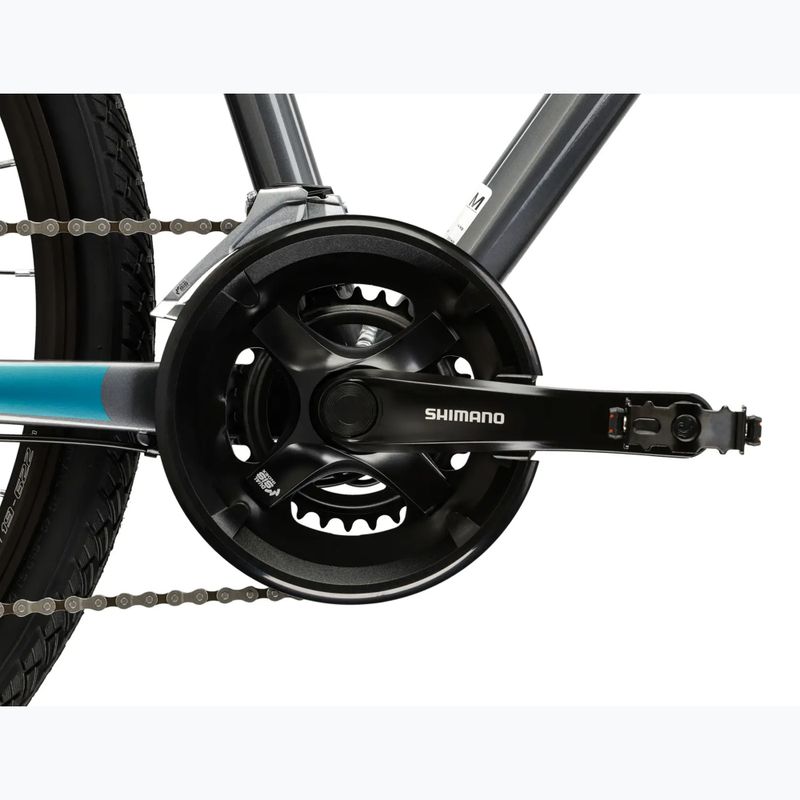 Krosový bicykel KROSS Evado 3.0 grey/teal/gloss 10