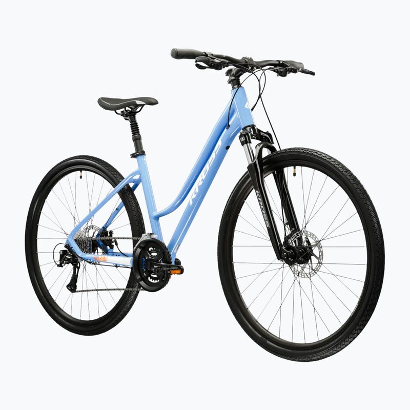 Dámsky crossový bicykel KROSS Evado 3.0 In blue/white/gloss 2