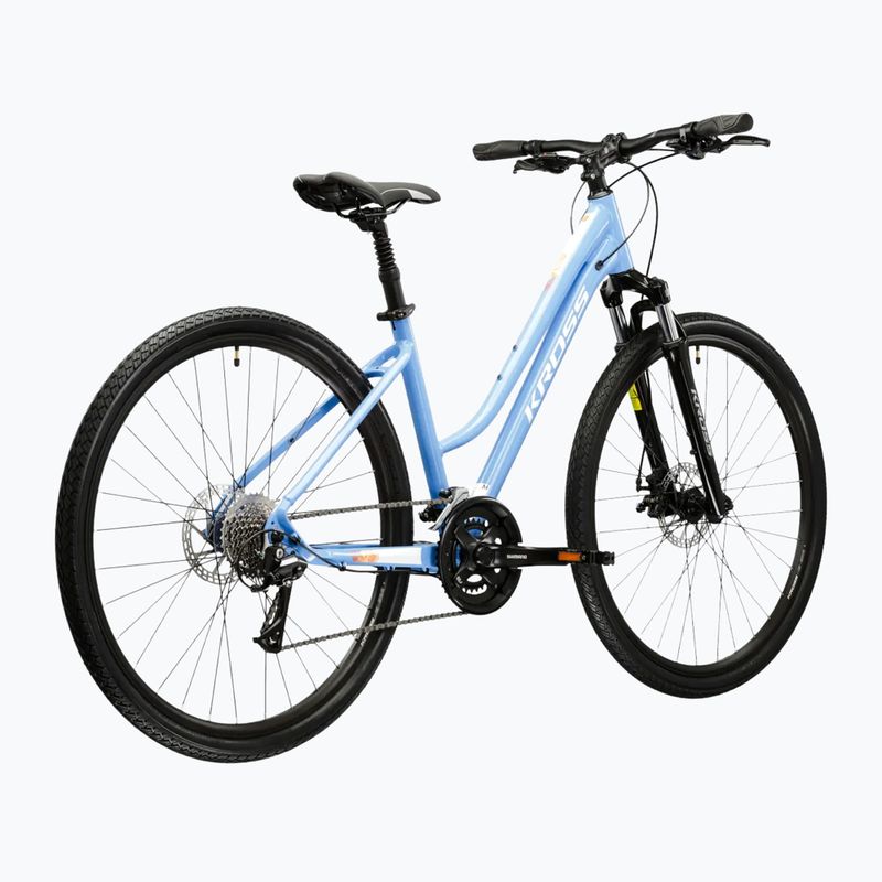Dámsky crossový bicykel KROSS Evado 3.0 In blue/white/gloss 3