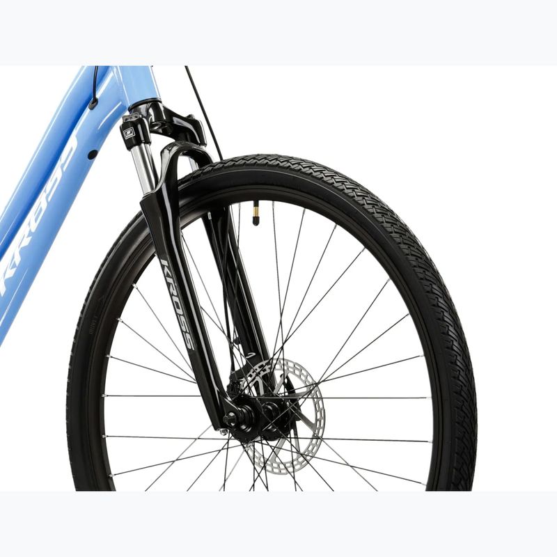 Dámsky crossový bicykel KROSS Evado 3.0 In blue/white/gloss 5