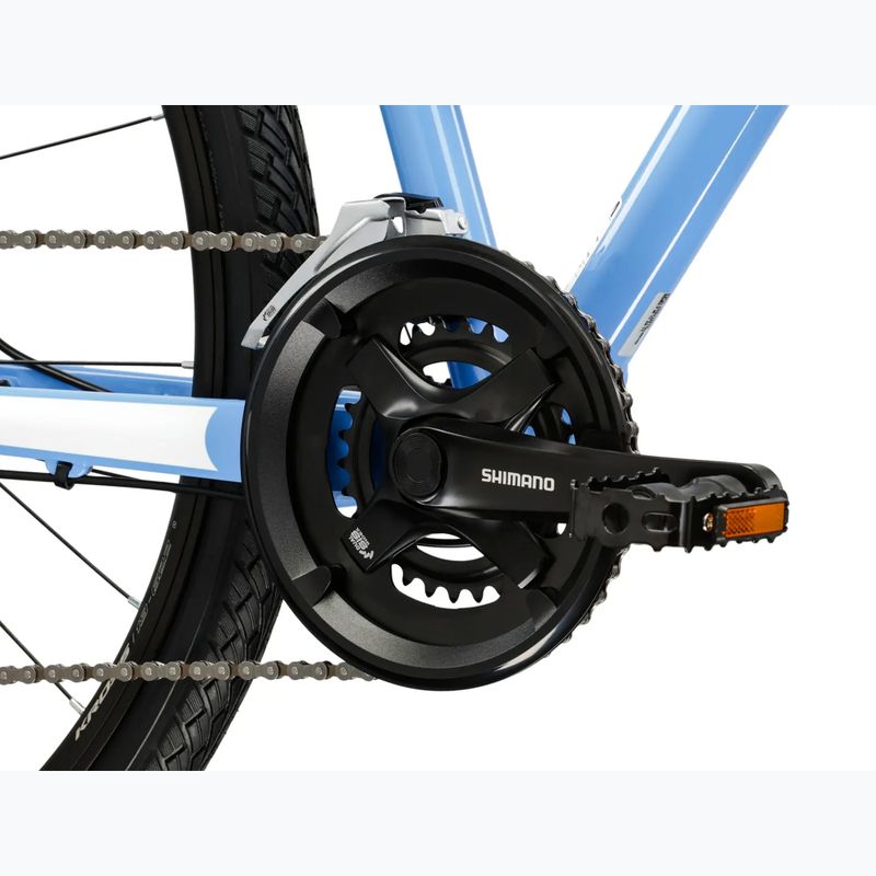 Dámsky crossový bicykel KROSS Evado 3.0 In blue/white/gloss 9