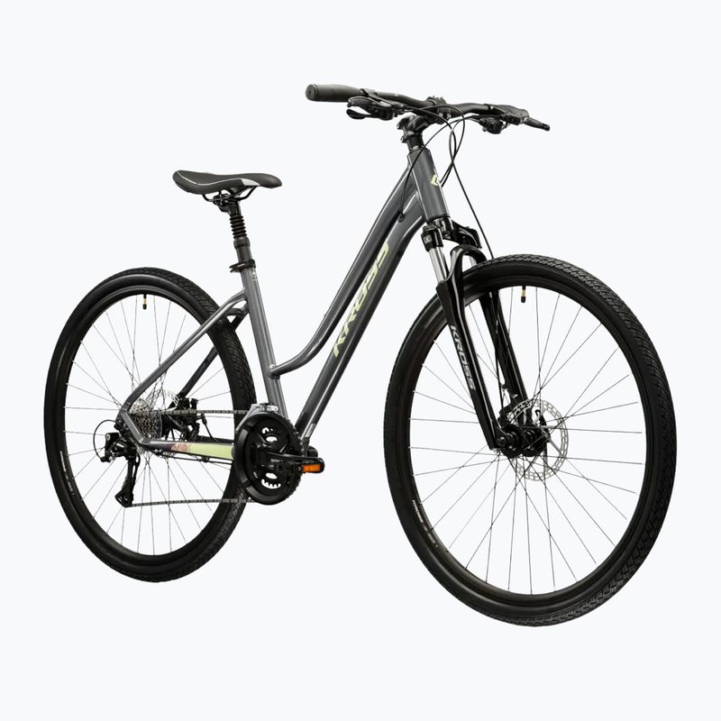 Dámsky crossový bicykel KROSS Evado 3.0 In gray/green 2