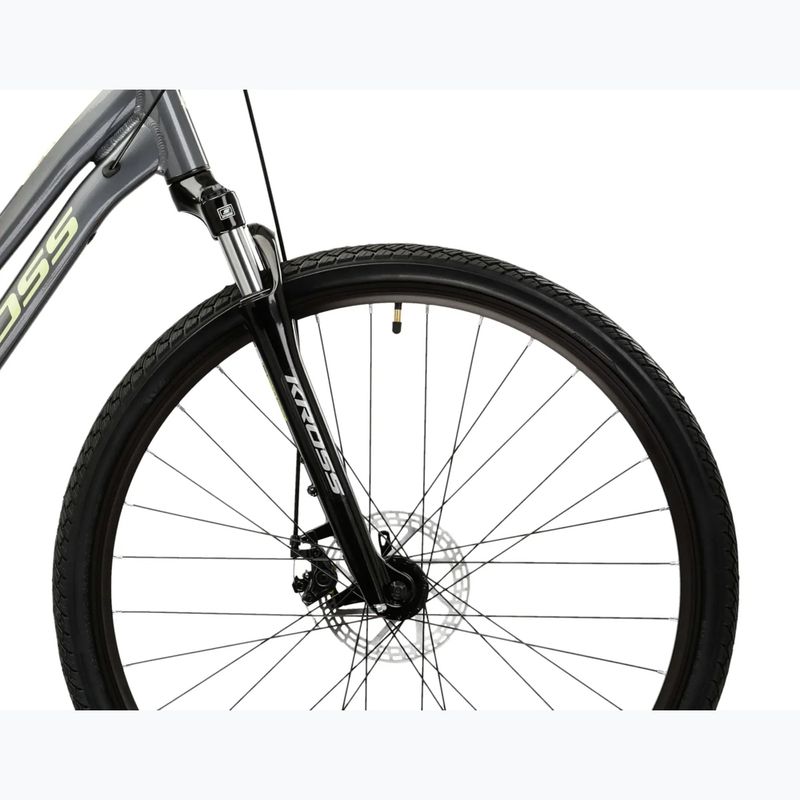 Dámsky crossový bicykel KROSS Evado 3.0 In gray/green 6