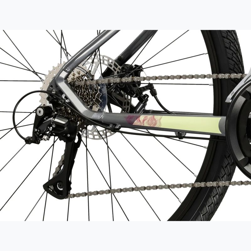 Dámsky crossový bicykel KROSS Evado 3.0 In gray/green 8