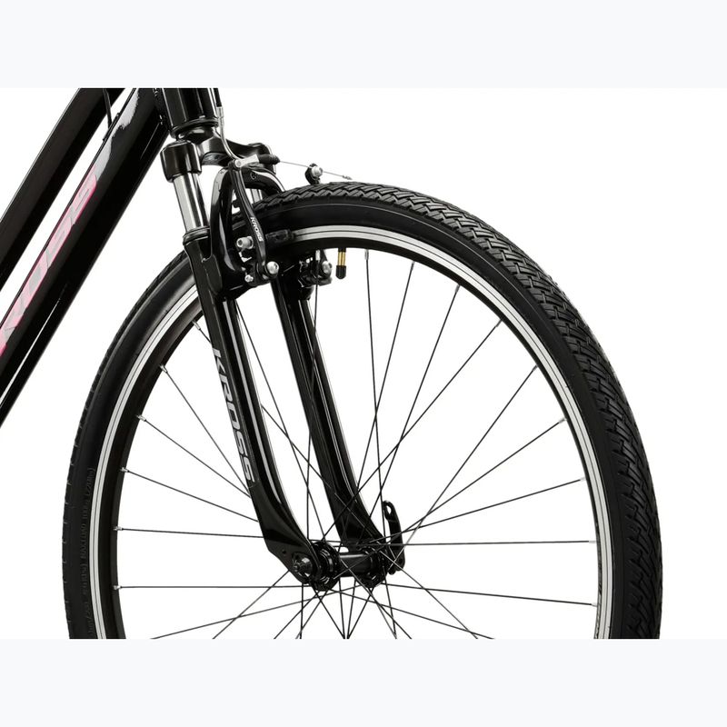 Dámsky crossový bicykel KROSS Evado 2.0 In black/pink/gloss 5