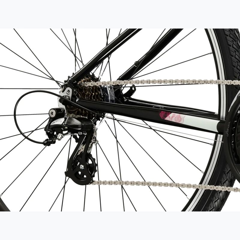 Dámsky crossový bicykel KROSS Evado 2.0 In black/pink/gloss 7