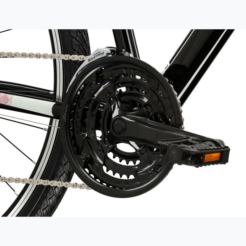 Dámsky crossový bicykel KROSS Evado 2.0 In black/pink/gloss 8