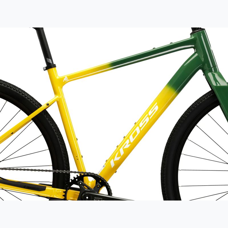 Gravelový bicykel KROSS Esker FL green/yellow/gloss 11