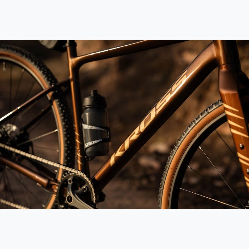 Gravelový bicykel KROSS Esker 2.0 brown/beige/gloss 17