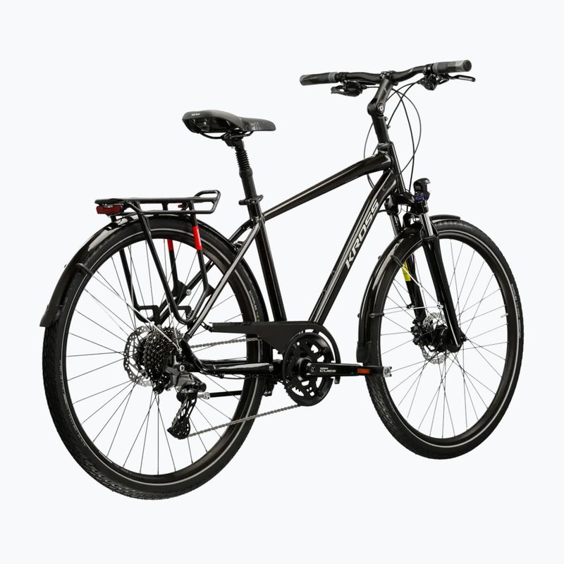 Pánsky trekingový bicykel KROSS Trans 7.0 black/silver/gloss 3