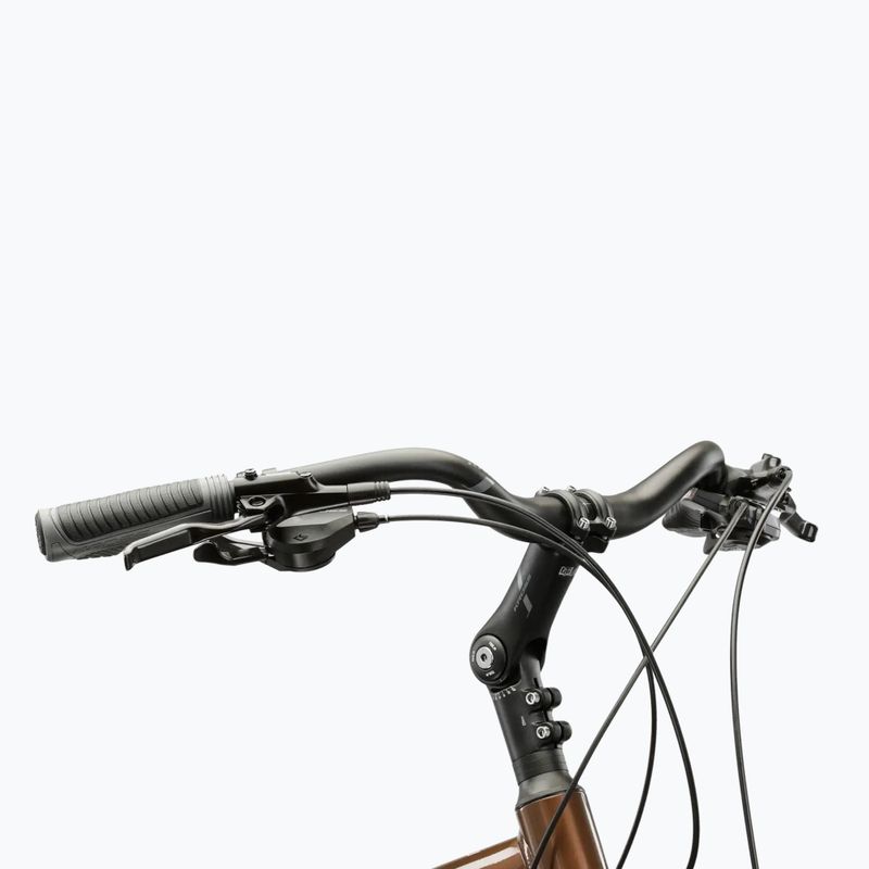 Pánsky trekingový bicykel KROSS Trans 5.0 brown/silver/gloss 4