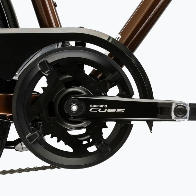 Pánsky trekingový bicykel KROSS Trans 5.0 brown/silver/gloss 10