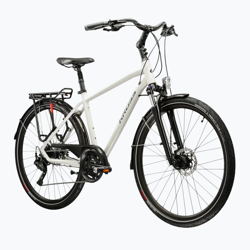 Pánsky trekingový bicykel KROSS Trans 5.0 grey/navy/gloss 2