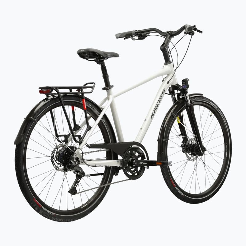 Pánsky trekingový bicykel KROSS Trans 5.0 grey/navy/gloss 3