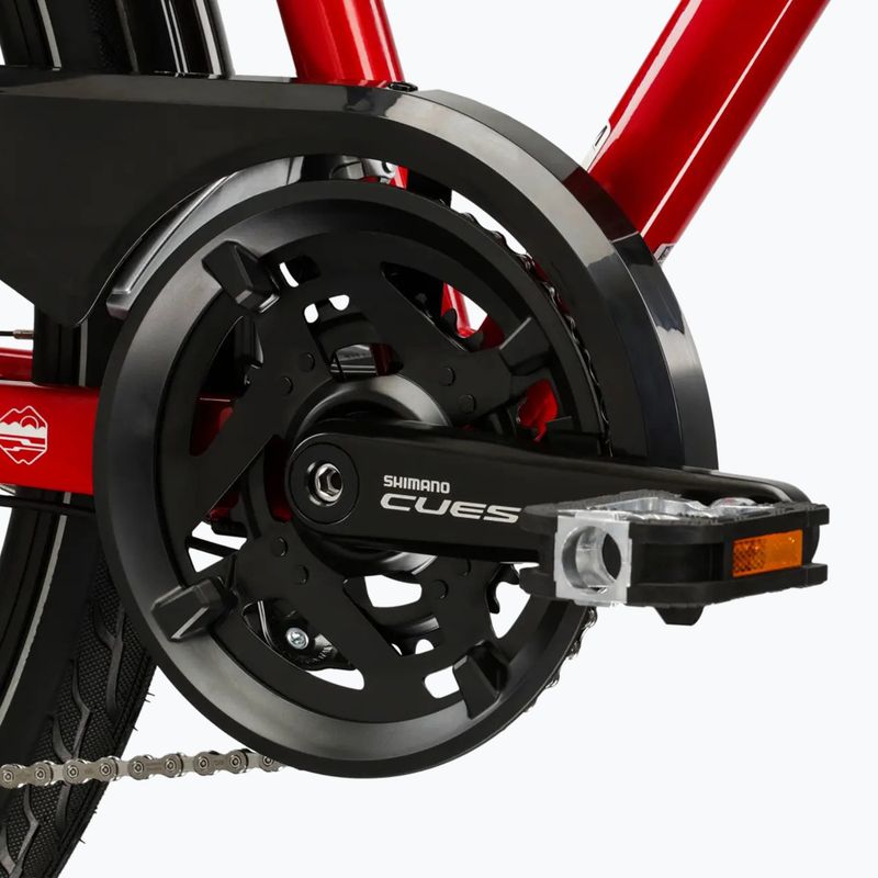 Dámsky trekingový bicykel KROSS Trans 5.0 In red/silver/gloss 9