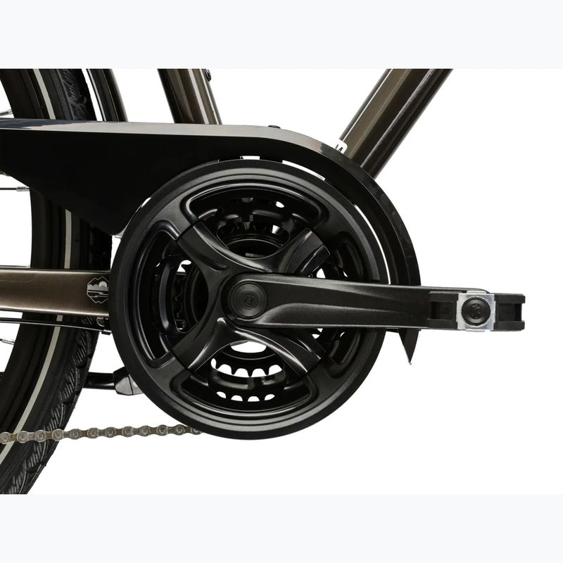 Pánsky trekingový bicykel KROSS Trans 4.0 brown/silver/gloss 10