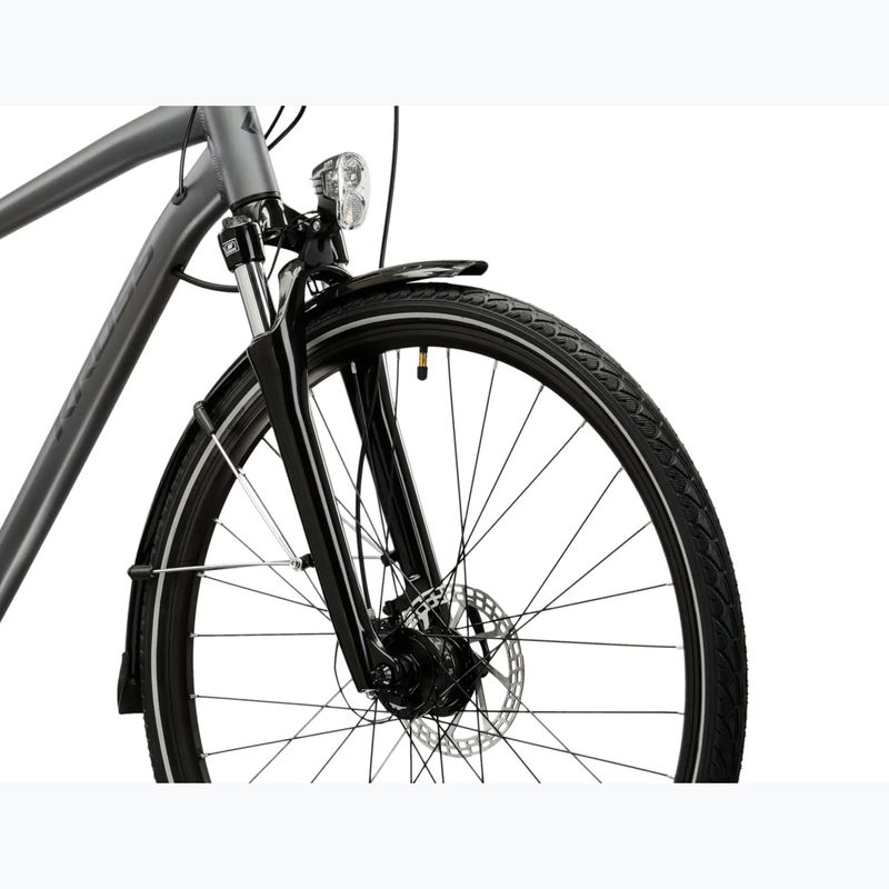 Pánsky trekingový bicykel KROSS Trans 4.0 grey/black/matte 5