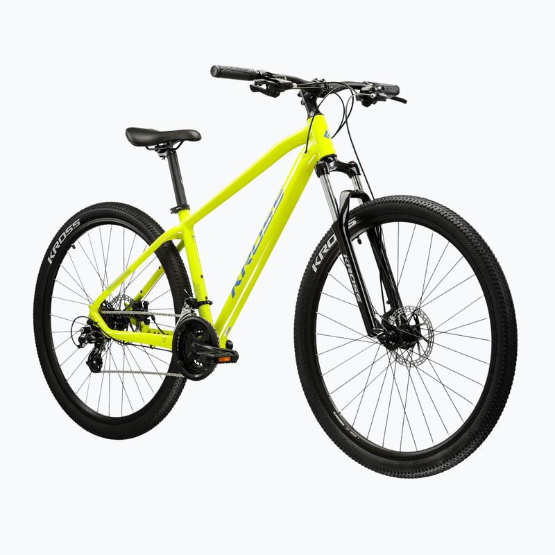 Horský bicykel KROSS Hexagon 2.0 29" 2025 lime/blue/gloss 2