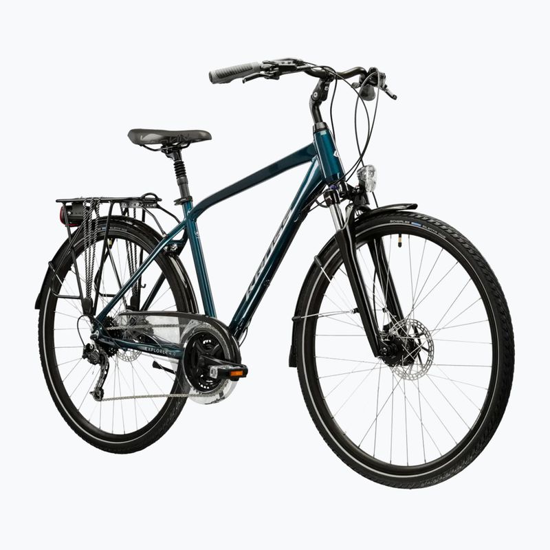 Trekingový bicykel KROSS Explorer 4.0 turquoise/silver/gloss 2