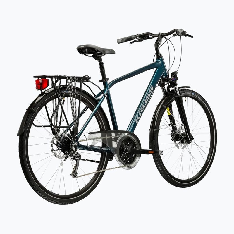 Trekingový bicykel KROSS Explorer 4.0 turquoise/silver/gloss 3