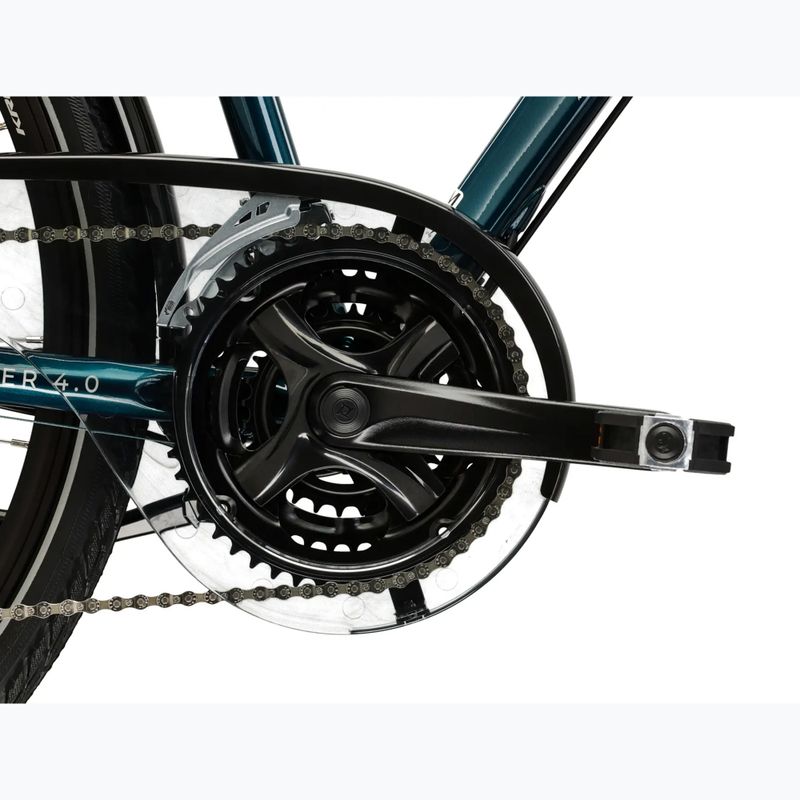 Trekingový bicykel KROSS Explorer 4.0 turquoise/silver/gloss 10