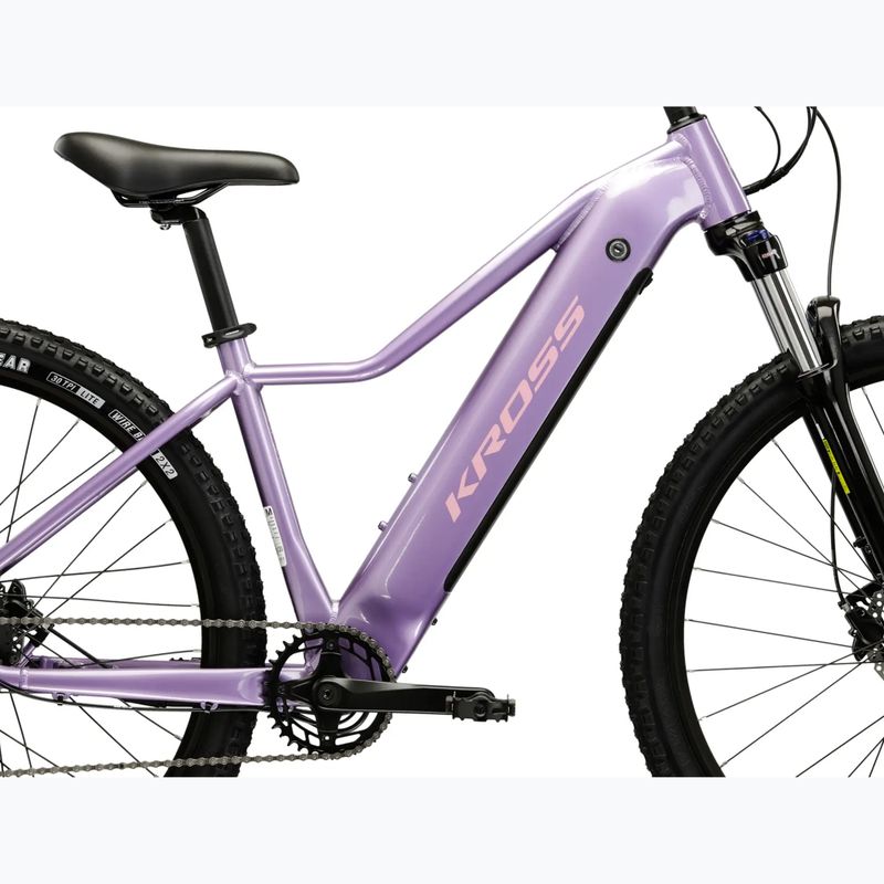 Dámsky elektrický bicykel KROSS Lea Boost 1.0 522Wh purple/pink/gloss 12
